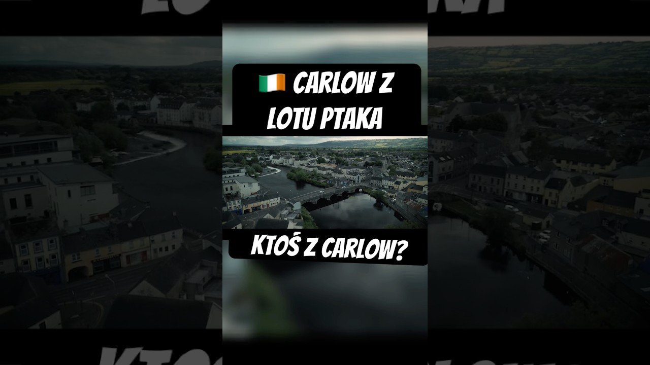 Carlow z drona 🇮🇪 #polacyzagranica #exploreireland #droneshot #cinematic #ireland