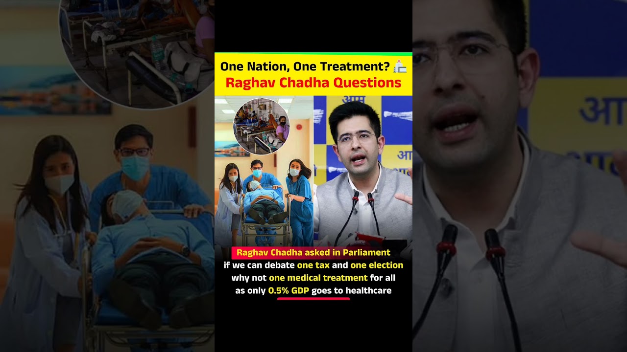 One Nation, One Treatment?Raghav Chadha Questions #politicalnews #raghavchadha
