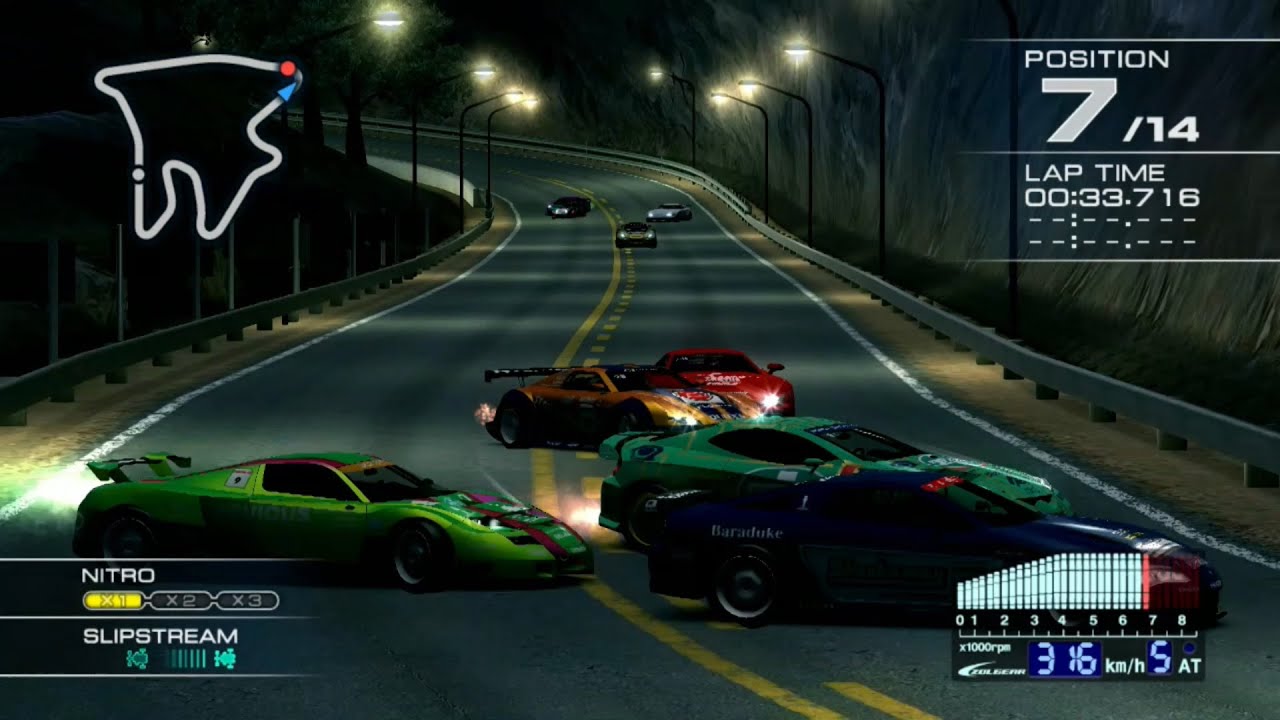 Ridge Racer 7 Maker's Trial QUOX'S with Bayonet at Sunset Heights R [Spectator view]