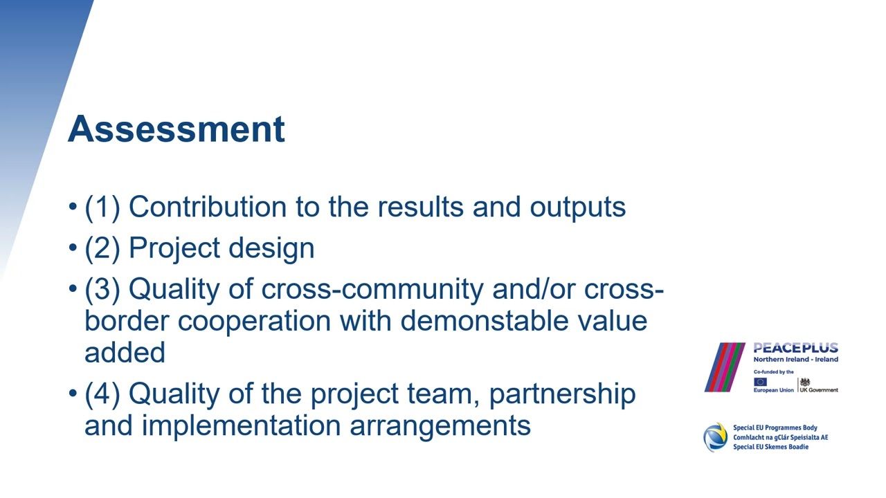 PEACEPLUS Investment Area 6.1 Strategic Planning and Engagement - Main Call Presentation
