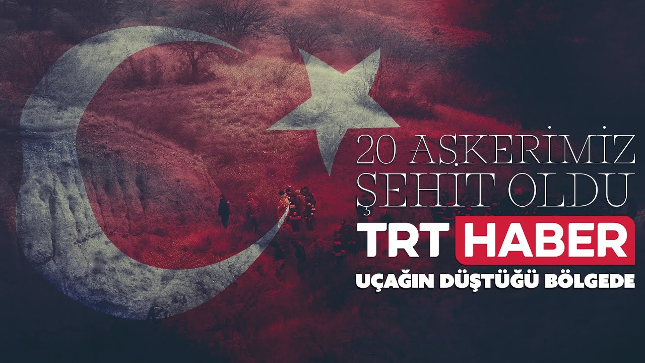TRT Haber ekipleri u&ccedil;ağın d&uuml;şt&uuml;ğ&uuml; b&ouml;lgede