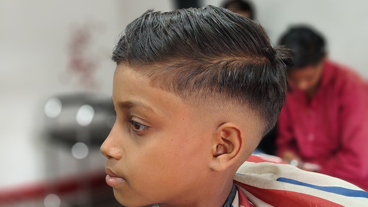 7th class boy client high fade hair cutting and beard saving trending hair cutting look mast ASMR 
