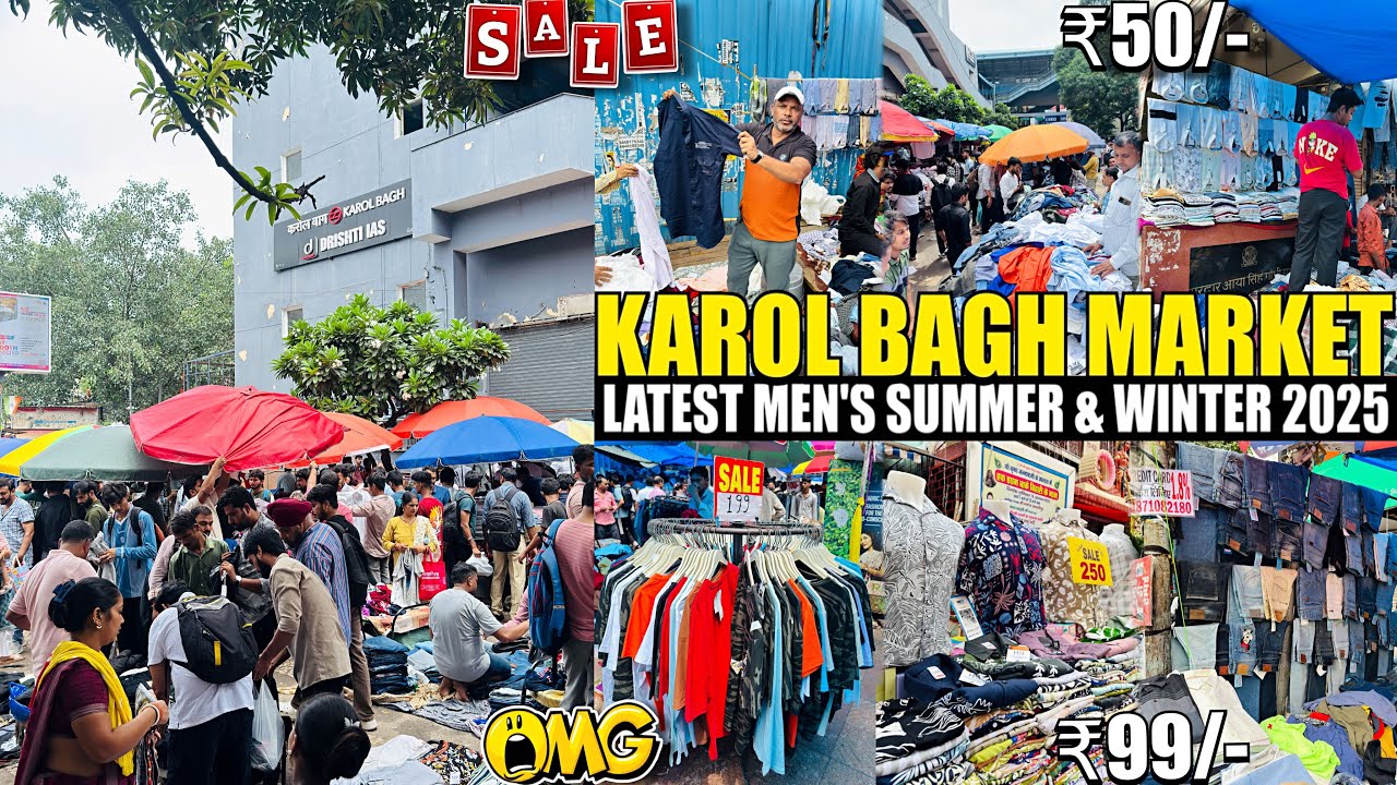 Delhi Karol Bagh Monday Market 2025🔥 | Best Market for Men’s Fashion & Budget Shopping