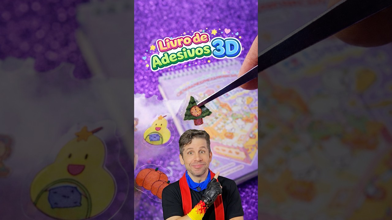 Chega de Bobbie Goods? A NOVA FEBRE DO MOMENTO! Livro de Adesivos 3D