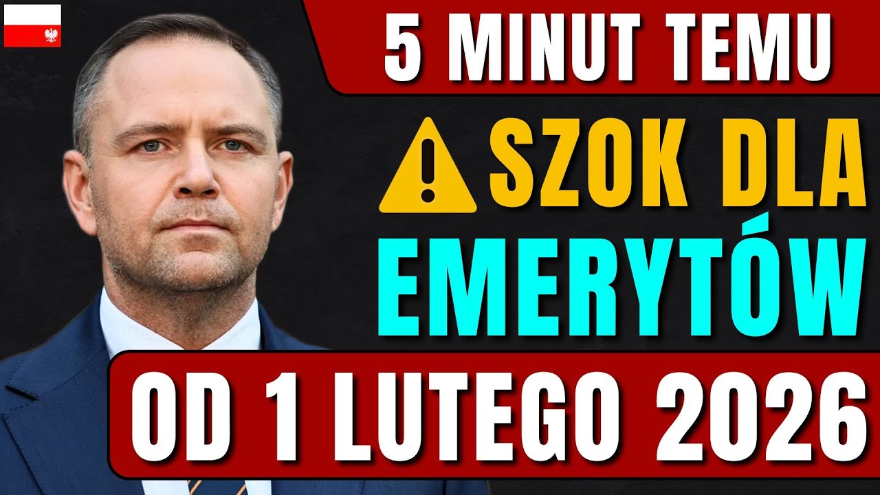 🔥 5 MINUT TEMU! PILNE: SZOK dla emerytów od 1 LUTEGO 2026 – ZUS ogłosił ważne zmiany: sprawdź TERAZ!