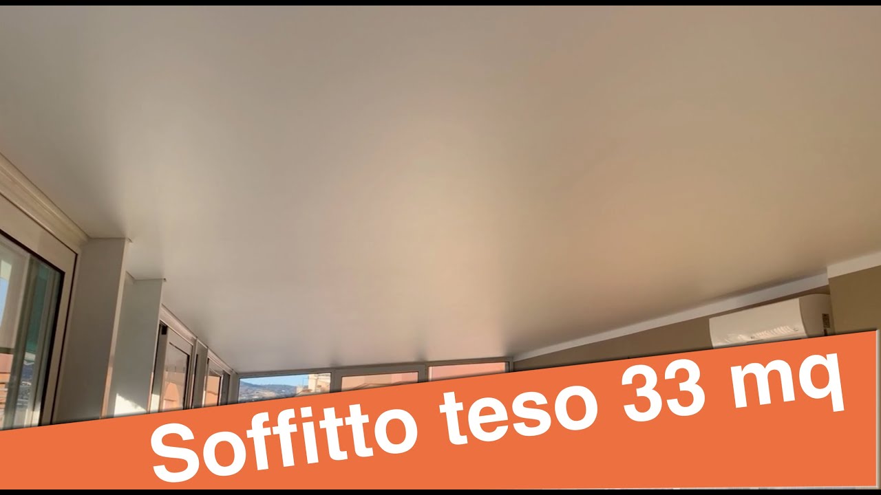 soffitto teso 33 metri quadri