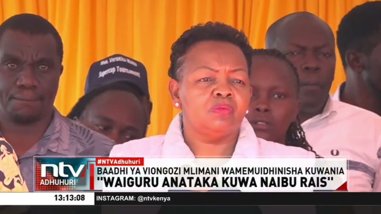 Baadhi ya viongozi Mlima Kenya wamuidhinisha Waiguru kuwania naibu rais