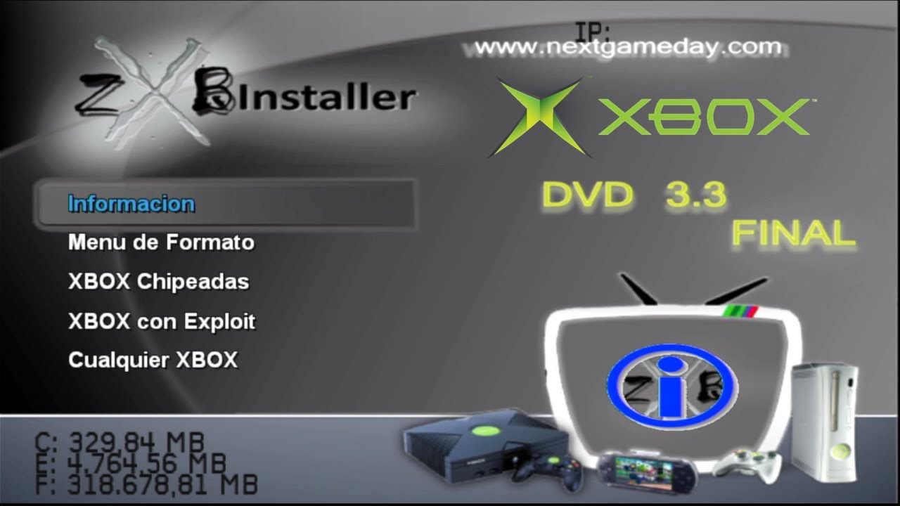 ZXB Installer 3.3.1 Final (Versão Oficial) - Xbox Clássico