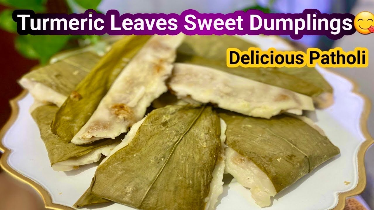Patholi recipe |How to make turmeric leaves sweet dumplings |ಅರಿಶಿನ ಎಲೆ ಕಡುಬು। arashina ele Kadubu