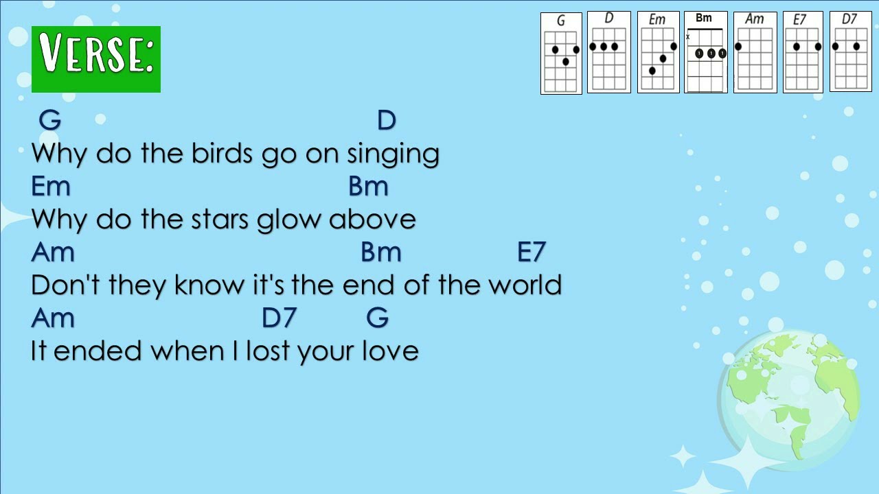 End of the World - Skeeter Davis (Ukulele Play Along)