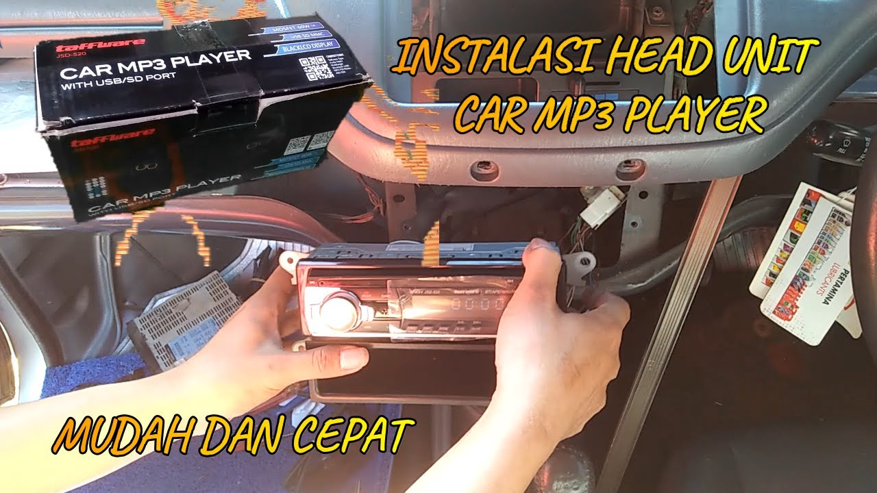 CARA PASANG TAPE MOBIL TAFFWARE  HEAD UNIT SIGLE DIN MOBIL KIJANG LGX | terbaru