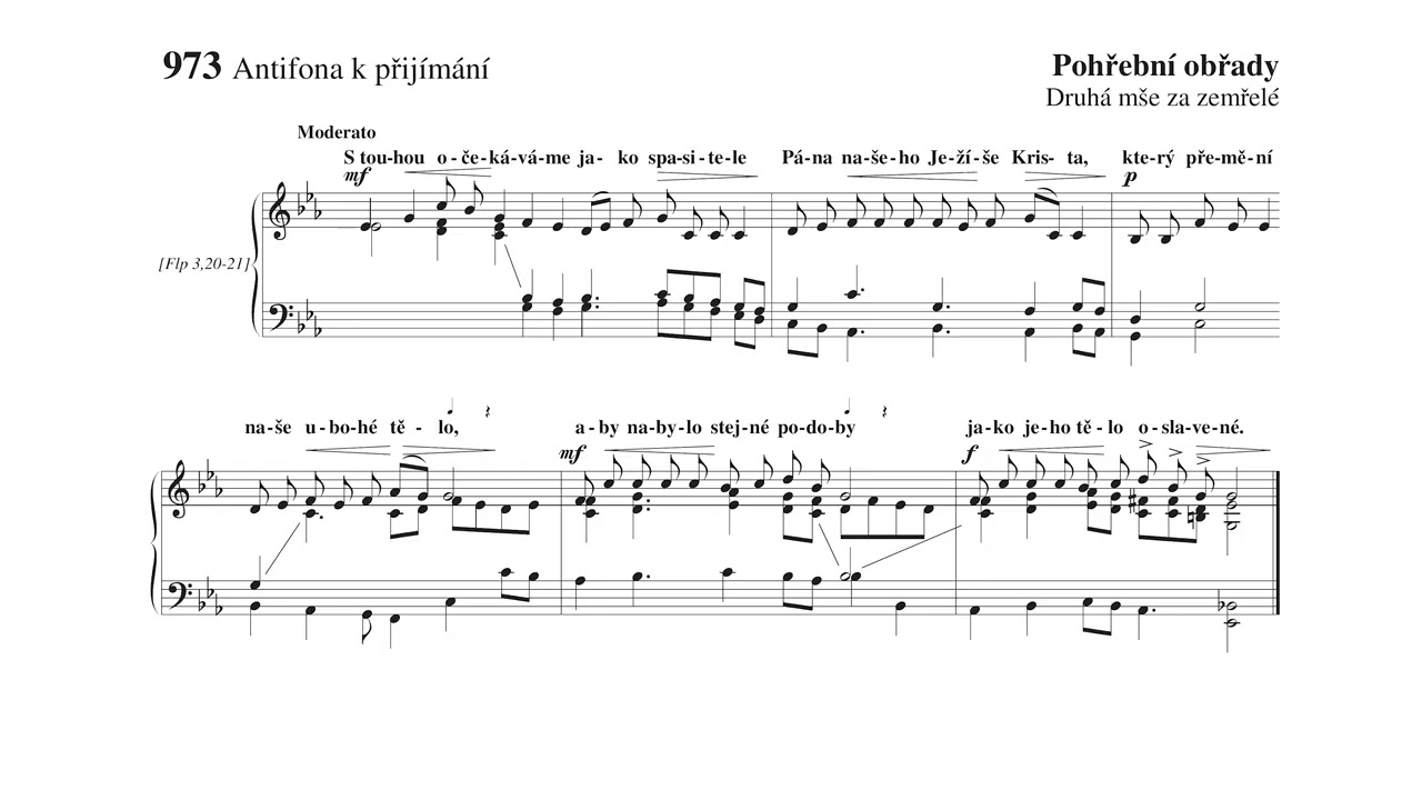 S touhou očekáváme jako spasitele Pána našeho Ježíše Krista, který přemění… | Obřadní graduál 973