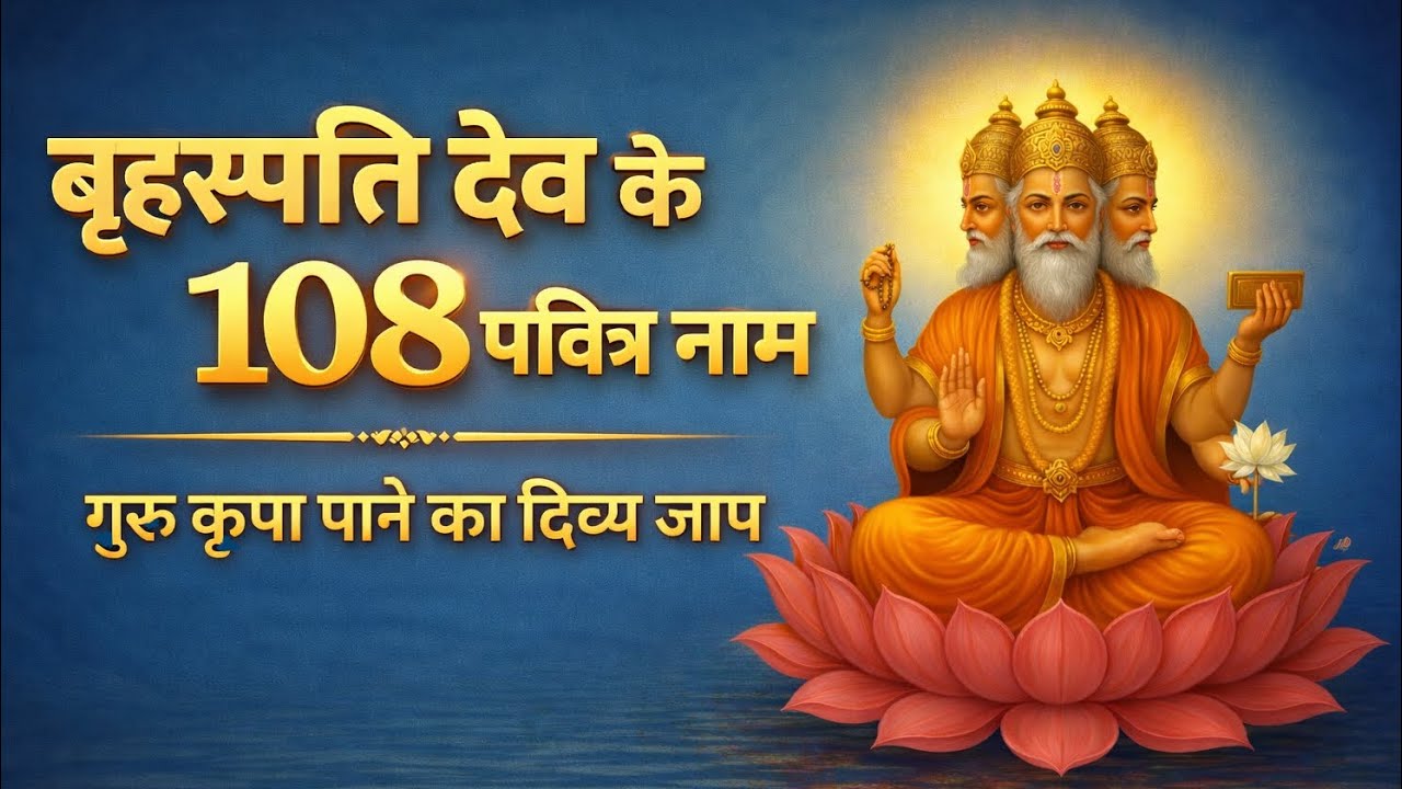 बृहस्पति देव के 108 पवित्र नाम | हर गुरुवार सुनें और पाएँ शुभ फल | Brihaspati Dev Ke 108 Naam