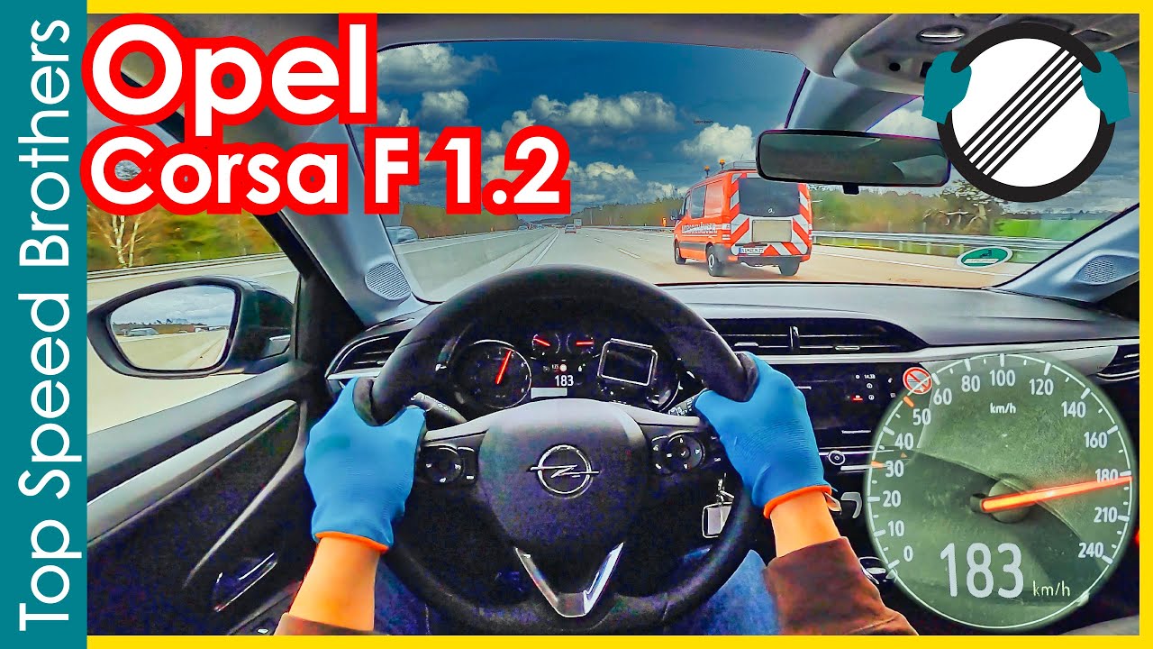Opel Corsa F 1.2 (2021) AUTOBAHN POV TOP SPEED 🚀 #TopSpeedBrothers