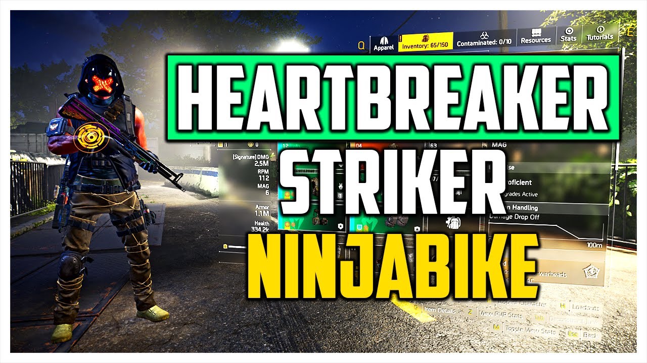 Heartbreaker - Striker - Ninjabike Messenger Backpack! The Division 2 Season 11!