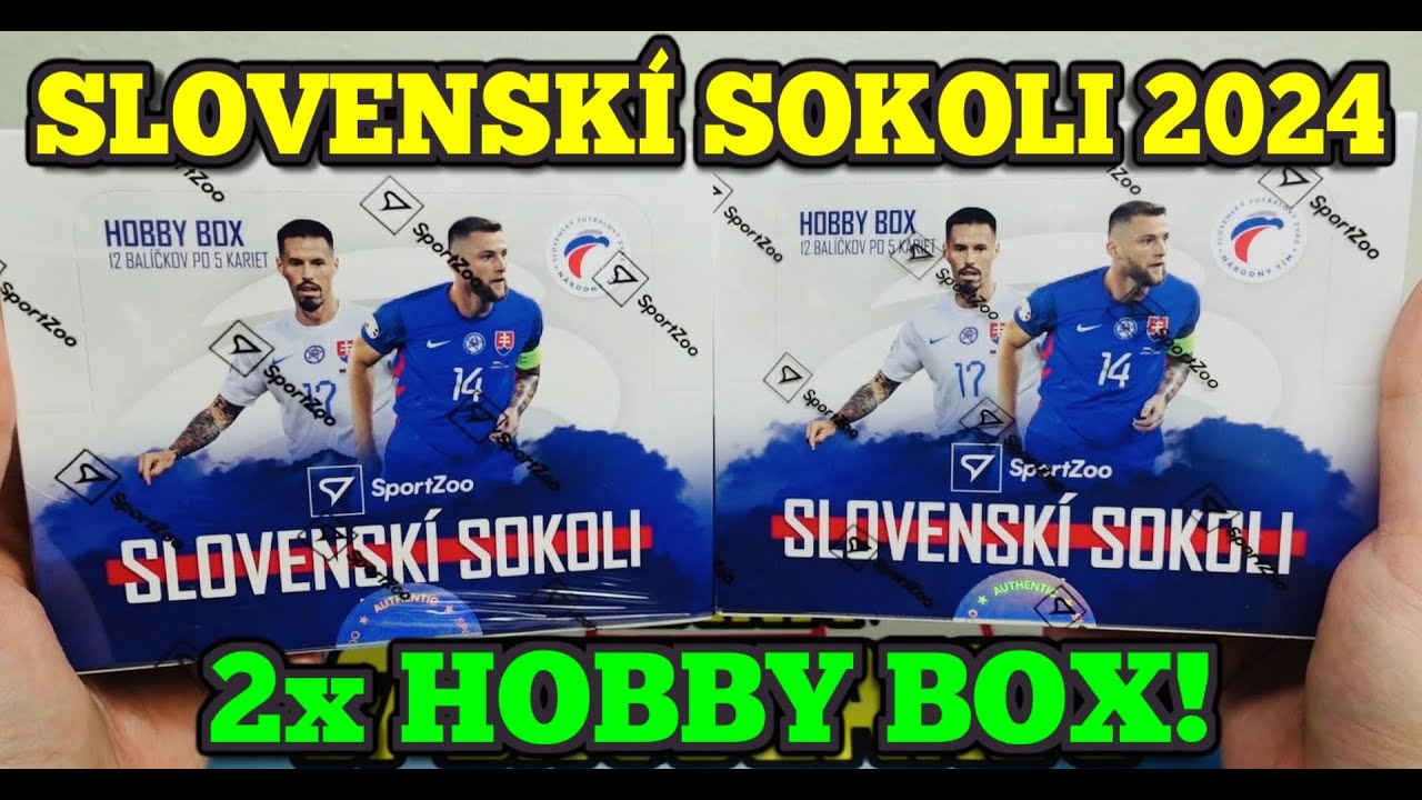 Slovenská Fotbalová Reprezentace! 2024 SportZoo SLOVENSKÍ SOKOLI 2x Hobby Box! Fotbalové karty!