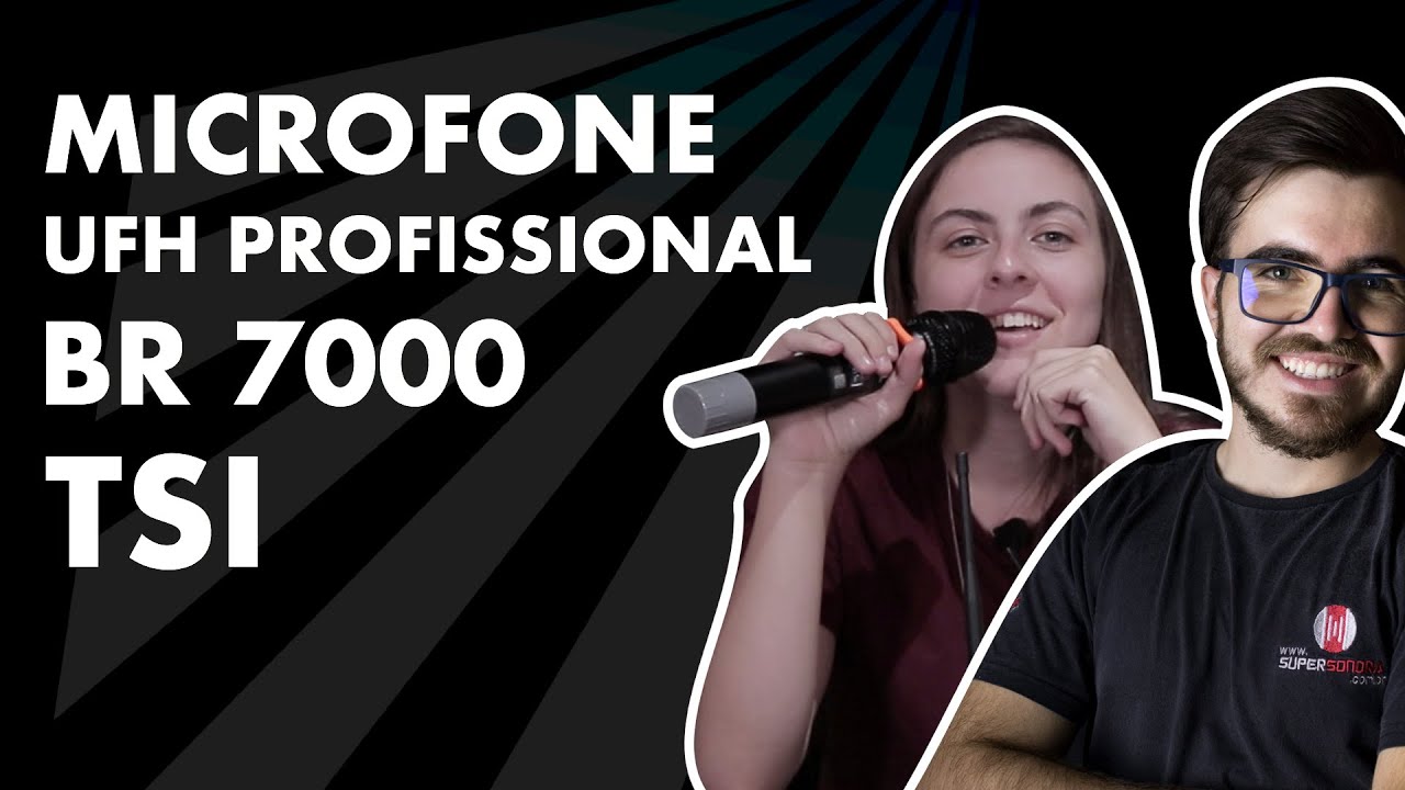 MICROFONE SEM FIO PROFISSIONAL: BR7000 - TSI | UNBOXING + REVIEW + COMO MONTAR + TESTE
