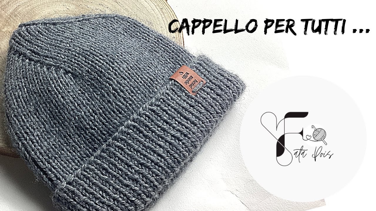 Cappello ai ferri con diminuzioni a spirale in tutte le taglie