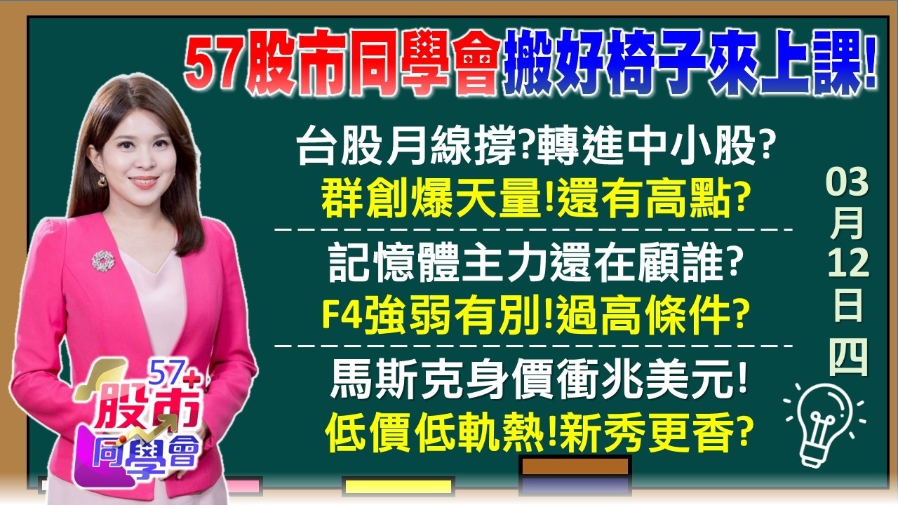 群創連3天百萬張 股民人手一張？是福還是禍？罷工紅利利多出盡 DRAM雙雄主力棄養？不如買通路？郭董返首富 鴻海仍不動 等劉董、黃董合體行情？《57股市同學會》丁士芬 吳岳展 吳曉松 鄧尚維