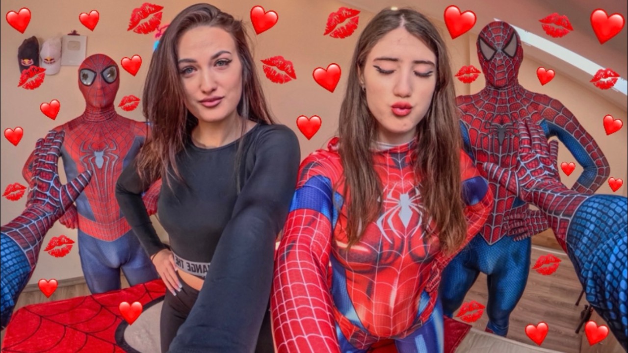 CRAZY NEIGHBOR GIRLS WILL NOT LEAVE TEAM SPIDER-MAN ALONE (Love Parkour POV)
