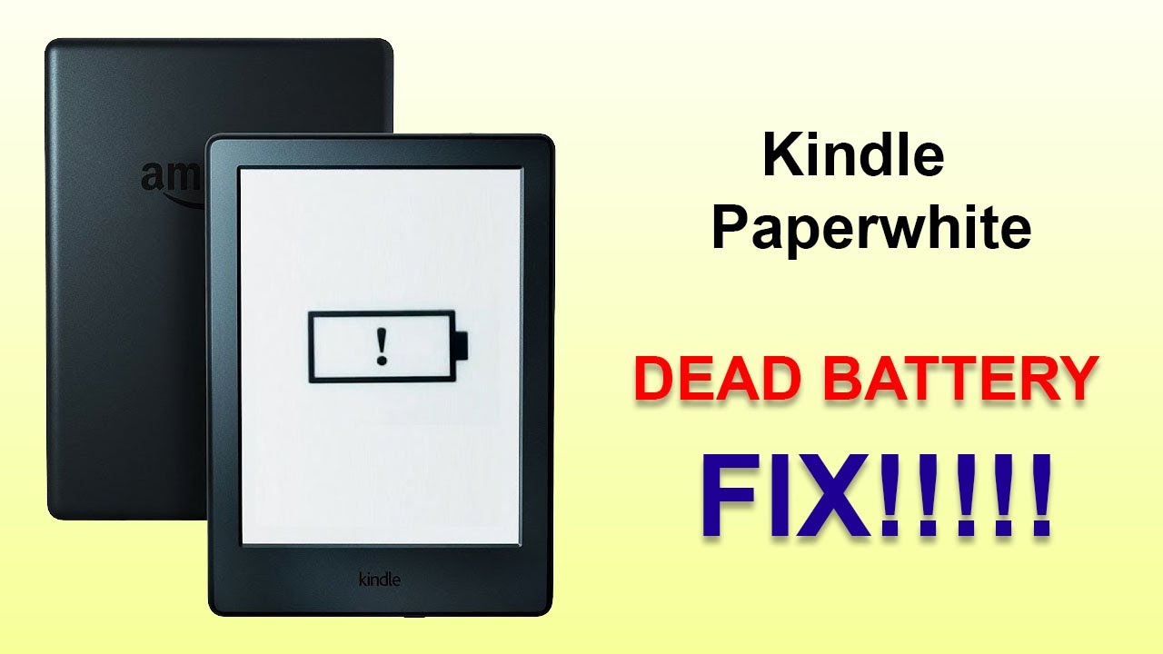 Kindle Paperwhite DEAD BATTERY FIX!!!