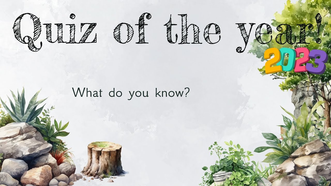 What do you know?   Try your knowledge and the ability to recall the events of 2023 with this quiz!!