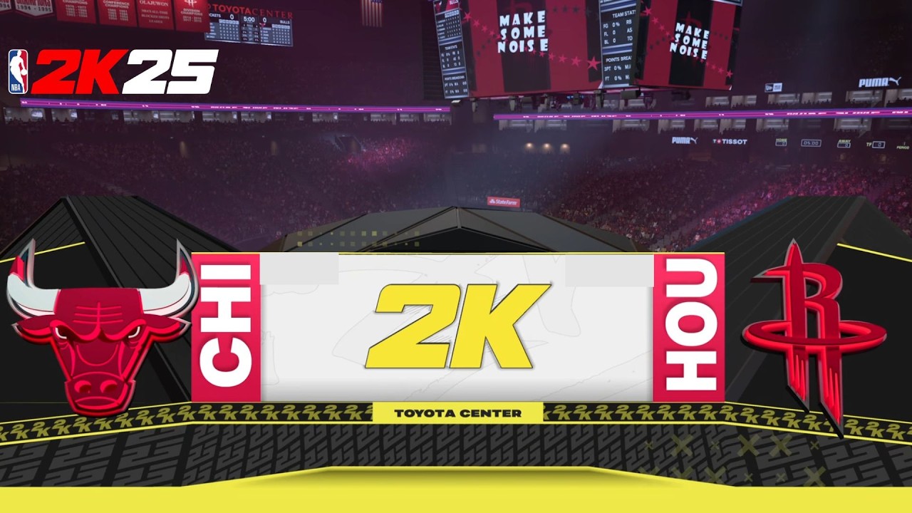 Partido Clave con la mayor ventaja de la temporada Houston Rockets contra Chicago Bulls NBA 2K25