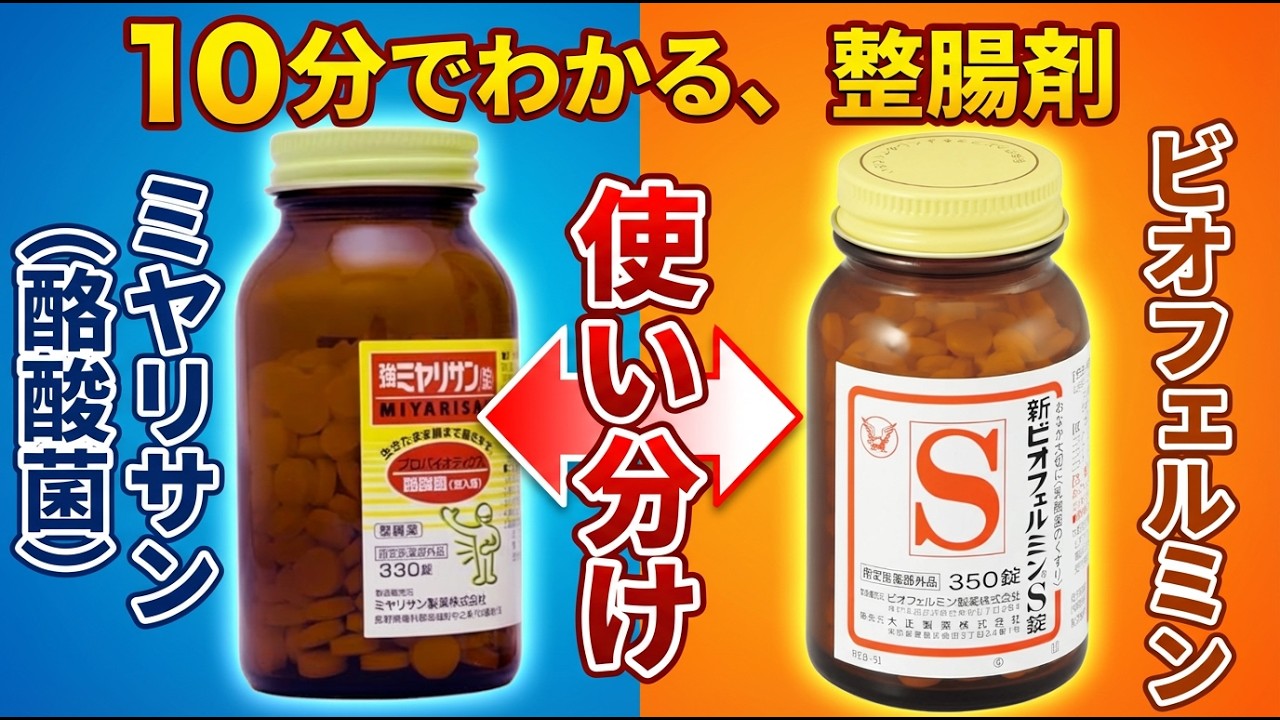 【薬剤師が本気で解説】ミヤBMとビオフェルミンの違い｜整腸剤の正しい使い分け