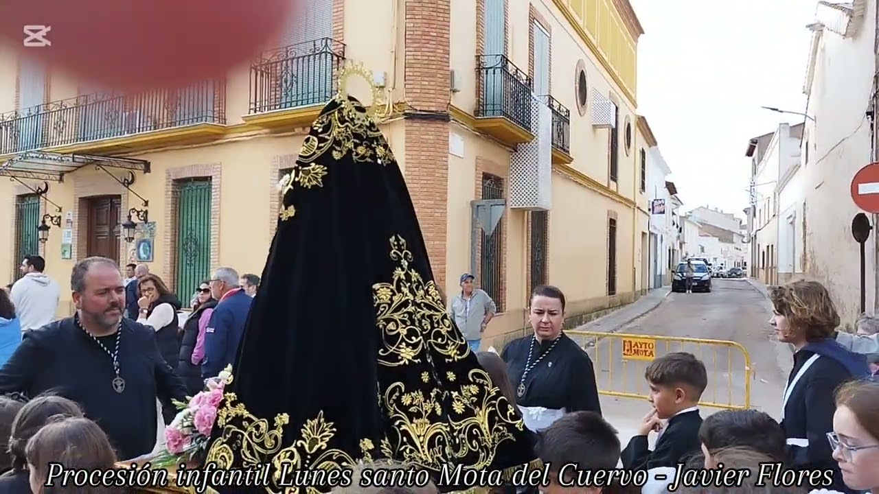 Lunes Santo, procesión infantil Mota del Cuervo 2025