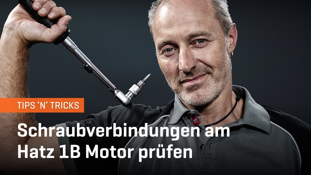 Schraubverbindungen am Hatz 1B-Motor prüfen