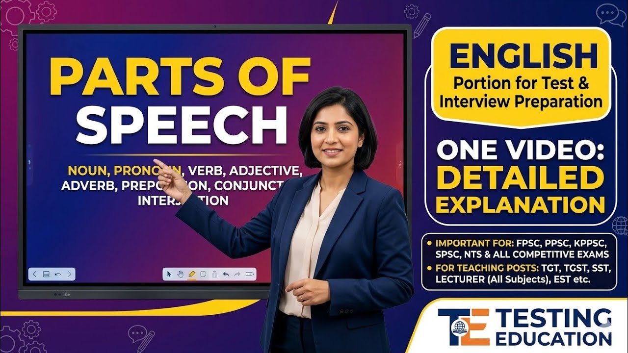 English Portion Part of Speech | FPSC based preparation 