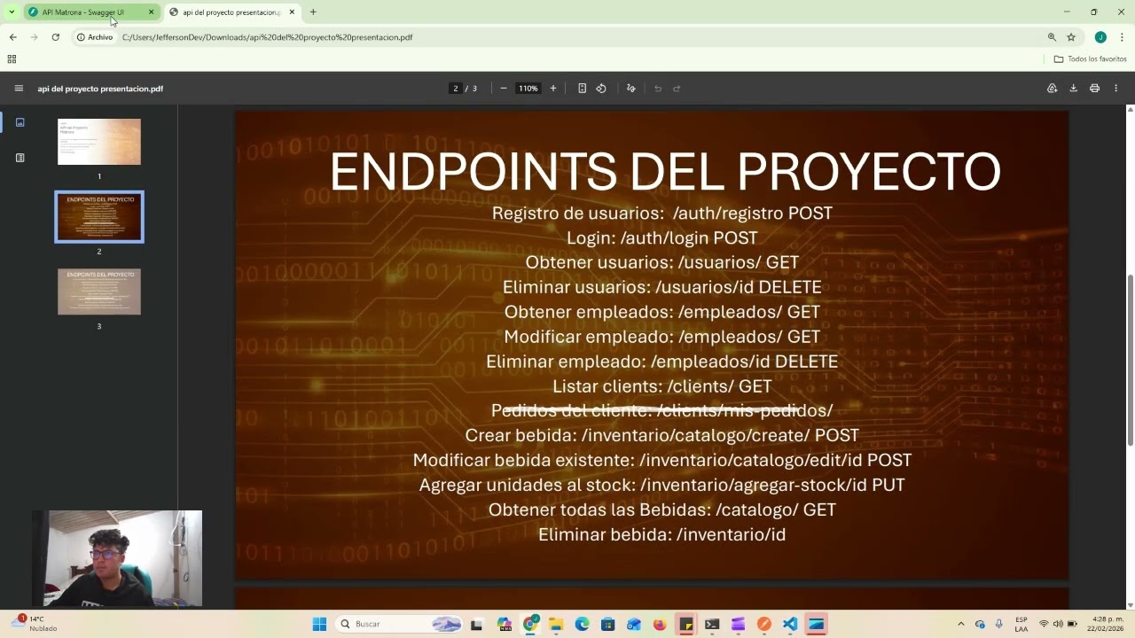 API del proyecto