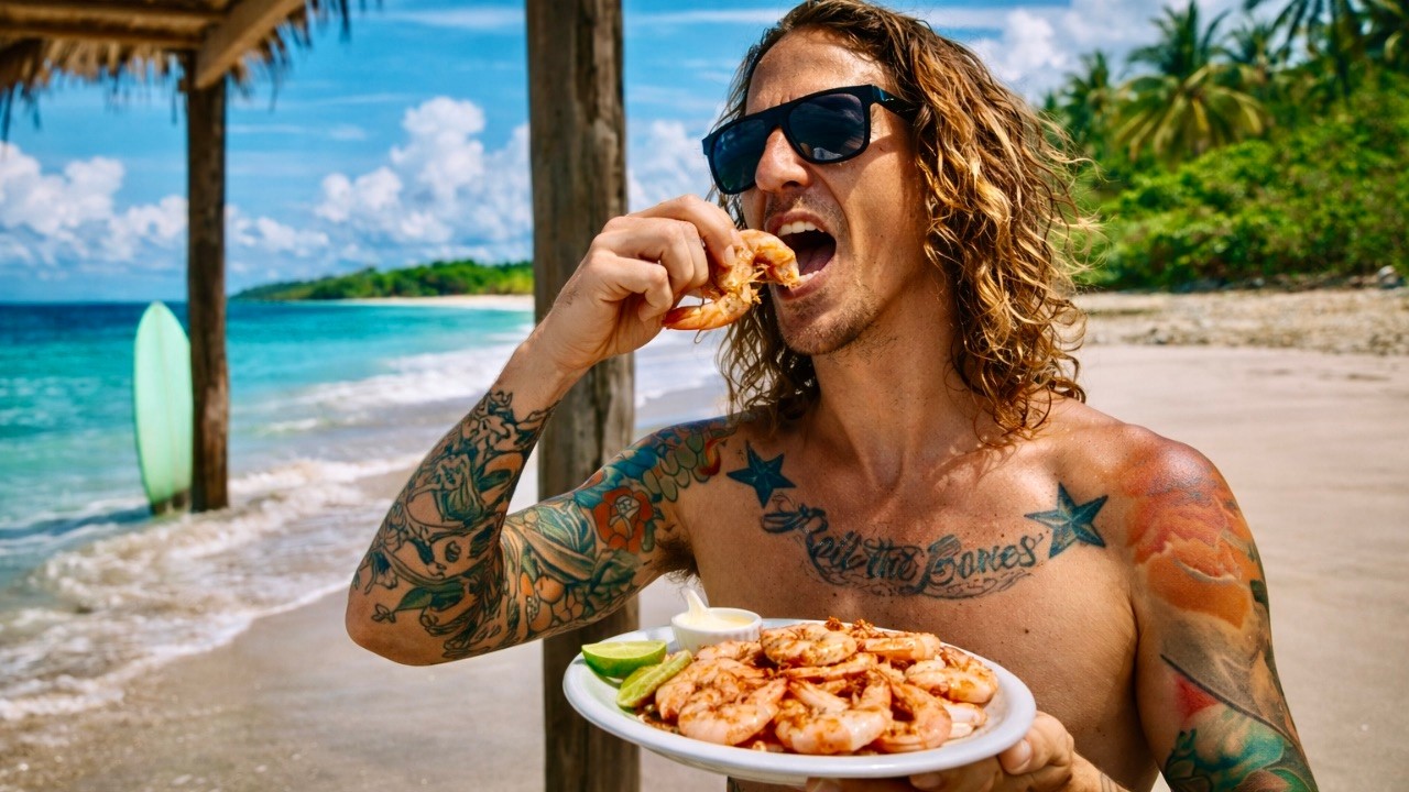 MORNING SURF & FRESH SHRIMP BBQ | A PERFECT DAY IN NICARAGUA #nicaragua #nicaragualiving