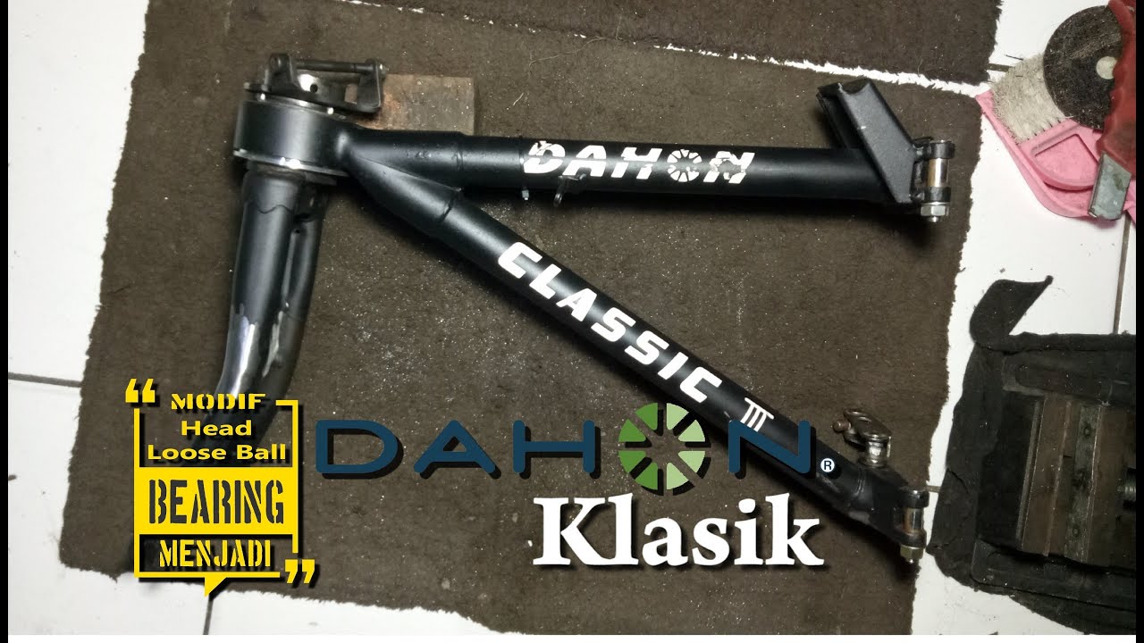 Merubah Head Pelor Sepeda Lipat Dahon Klasik Menjadi Full Bearing