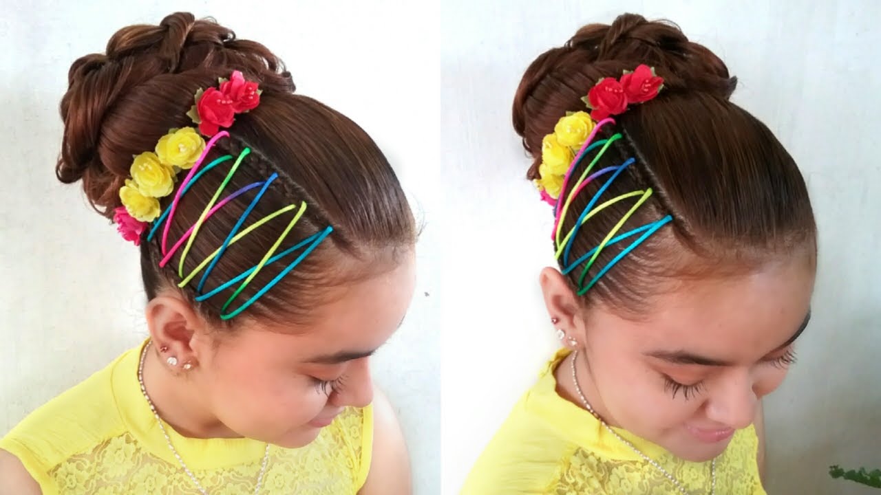 PEINADO ELEGANTE RECOGIDO ALTO FÁCIL|TRENZA Y TEJIDO CORSET| GRADUACIÓN COMUNIÓN O FIESTAS|