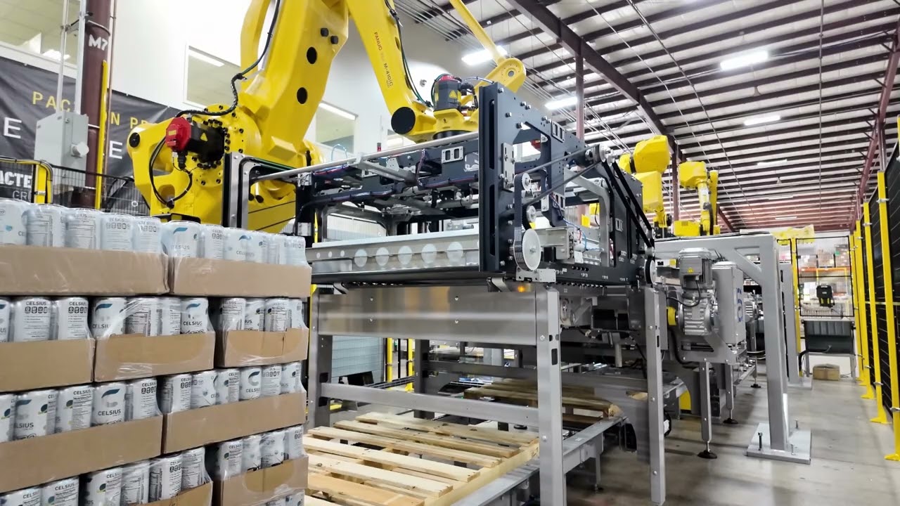 Palletize 100 Cases per Minute with Schneider's High-Speed Layer Palletizer