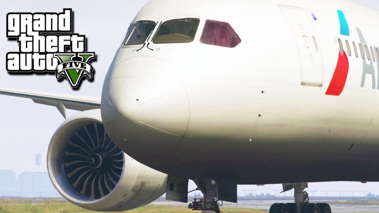 GTA 5 SP #49 - Boeing 787 Mod