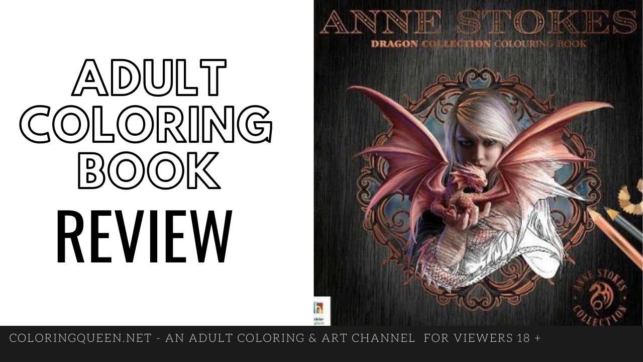 Anne Stokes Dragon Collection Colouring Book Review