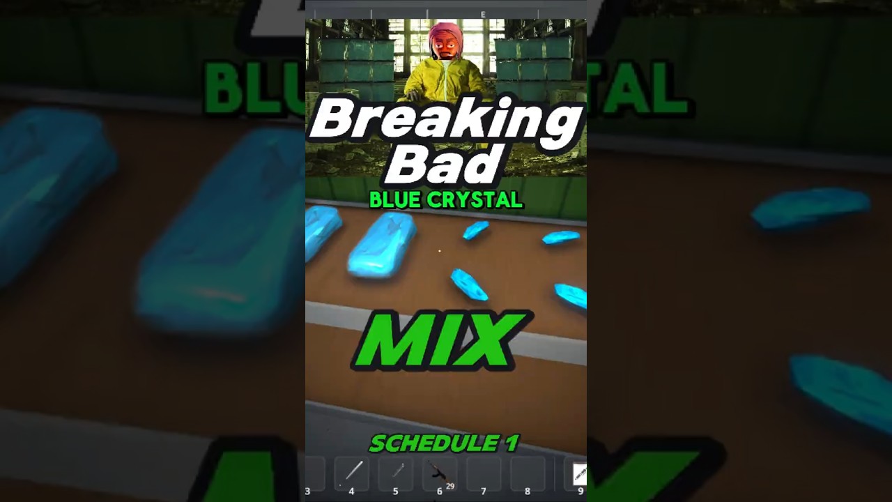 Breaking Bad Walter White Mix in Schedule 1 Tips Tricks #schedule1 #gamingshorts #gamingtips #gaming