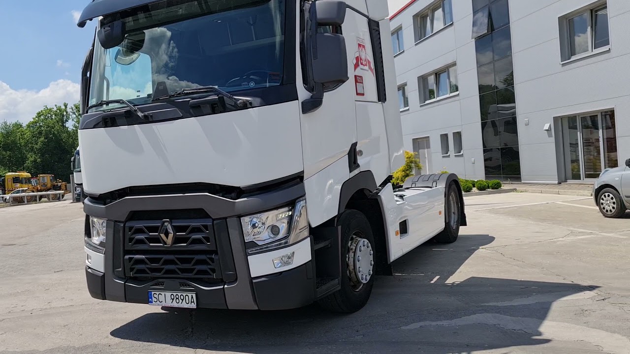 Prezentacja pierwszego ciągnika siodłowego Renault T460 ! klimatyzacja ! osłony ! 1.100.000 km