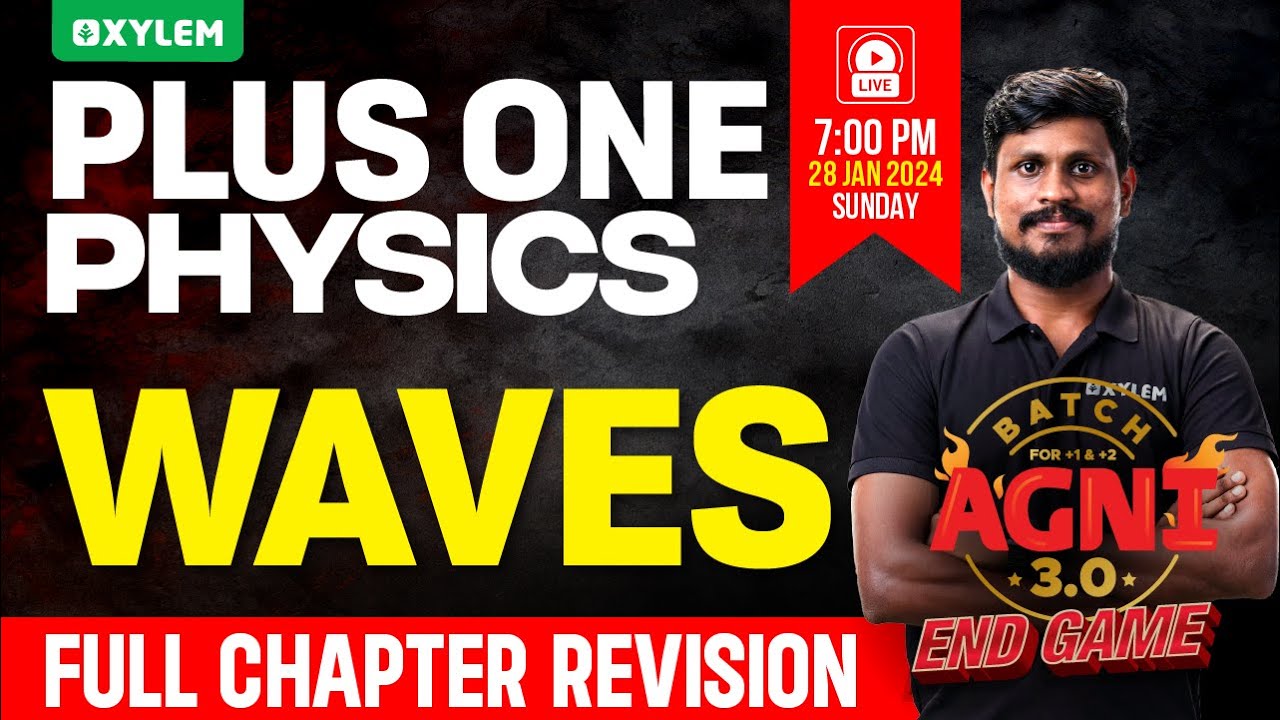 Plus One Physics - Waves | Xylem Plus One
