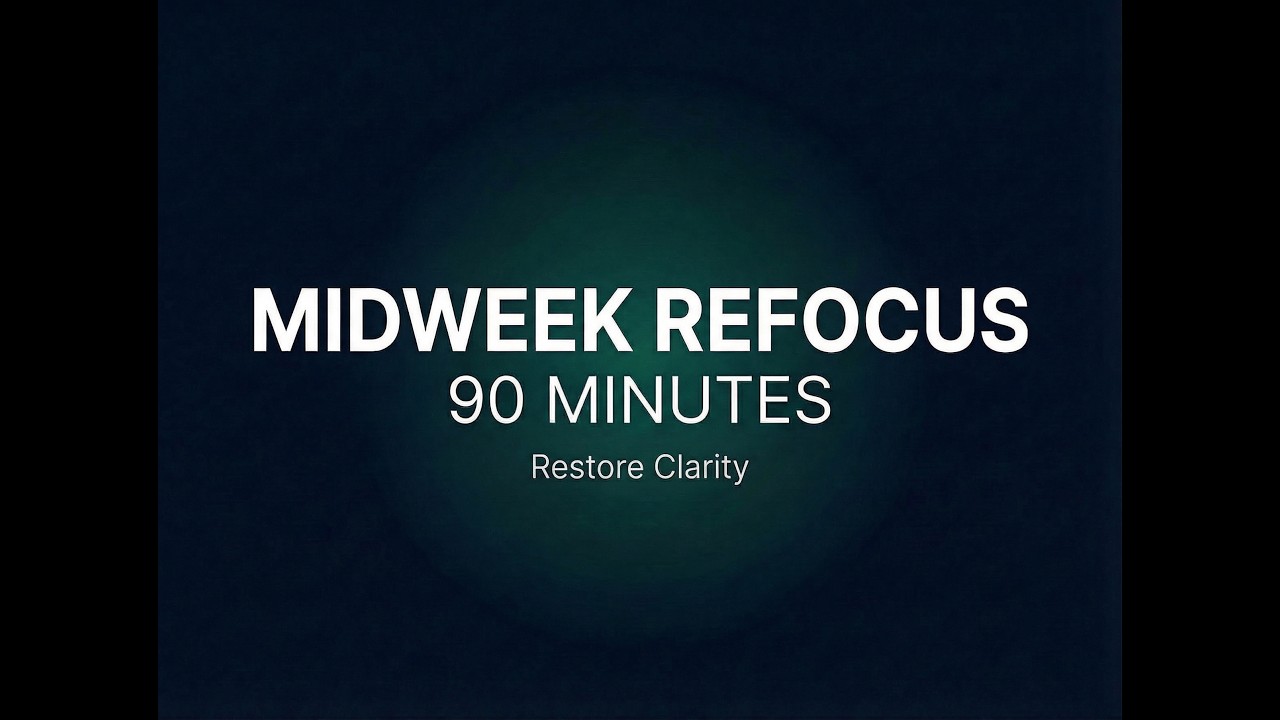 90 Minute Focus Music for Productivity & Mental Clarity (Midweek Reset)