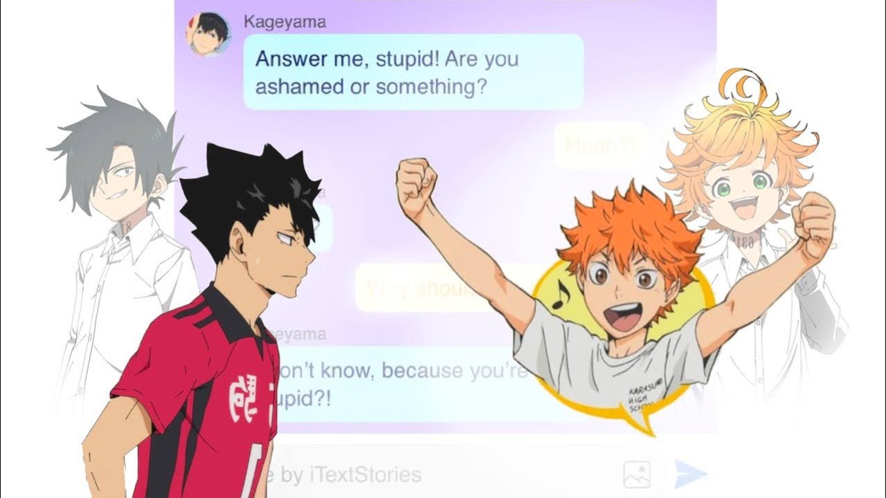 Haikyuu!! x The Promised Neverland- Texting story- Hinata as Emma, Kuroo as Ray