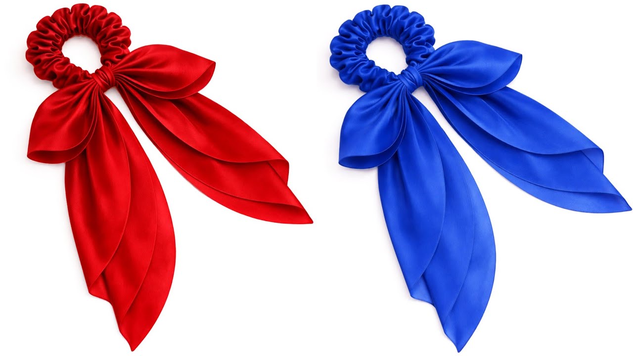 How to make a scarf scrunchies || DIY Tutorial #scrunchies #diy #tutorial