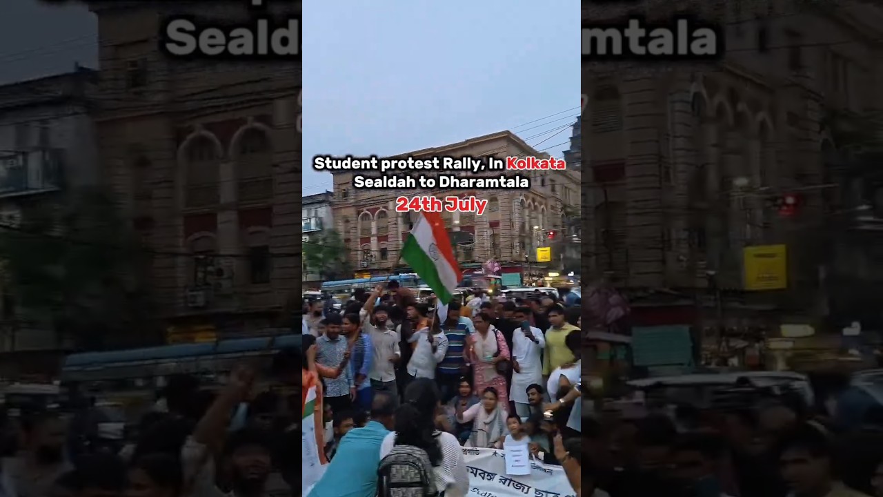 Lathi Charge by Police at Sealdah | Students Protest Rally Sealdah to Dharmatala #collected