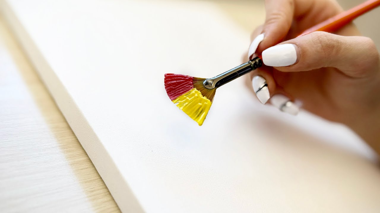 How to paint an autumn landscape step by step? 🍁