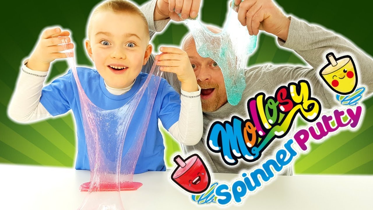 Mollosy Spinner Putty CHALLENGE - Trottole piene di slime!!