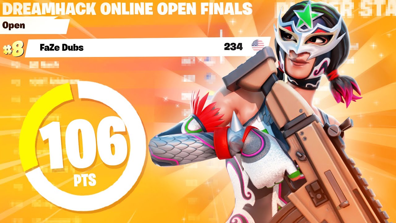 8th in DREAMHACK SOLOS 🥇 (100+ ping/$1,000) | FaZe Dubs