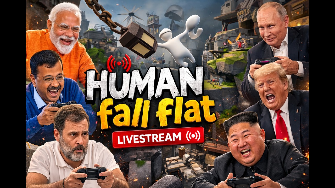 🛫 🌅If World Leaders Played Human Fall Flat… This Happens 🤯 | LIVESTREAM🏔️🛫#fly  #live