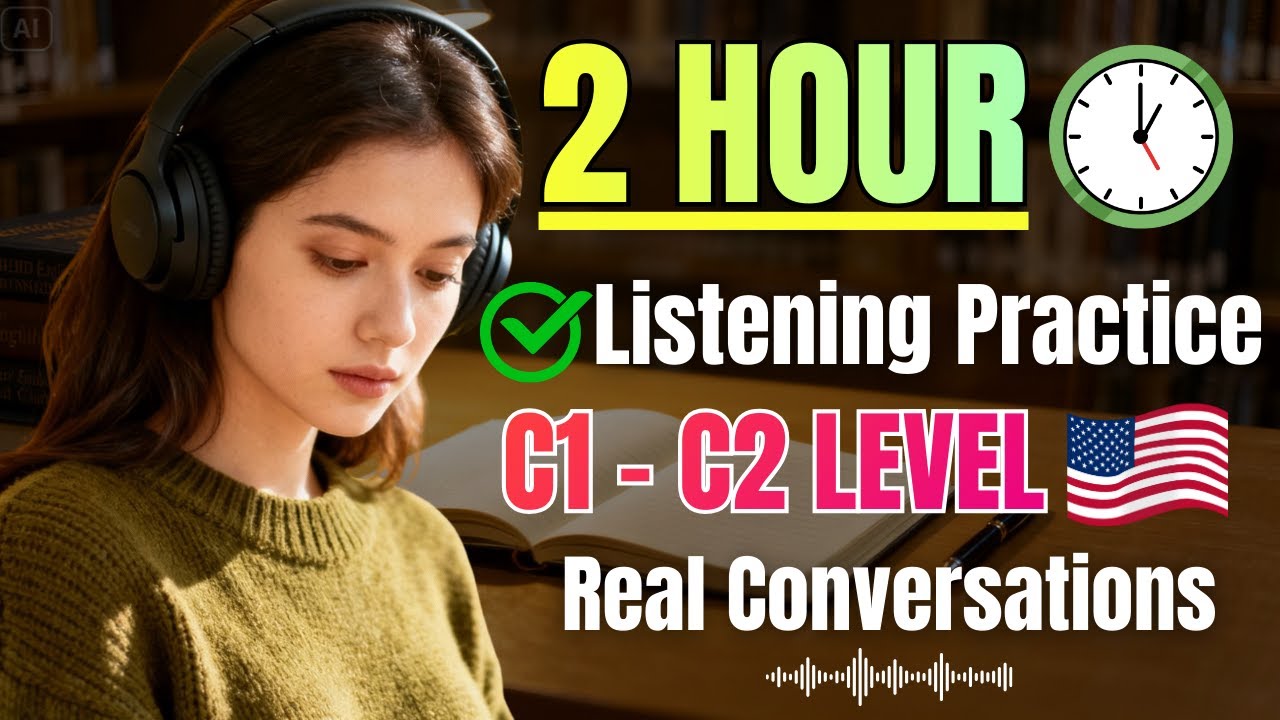 C1–C2 English Listening Practice 2 Hours Real-Life Conversations